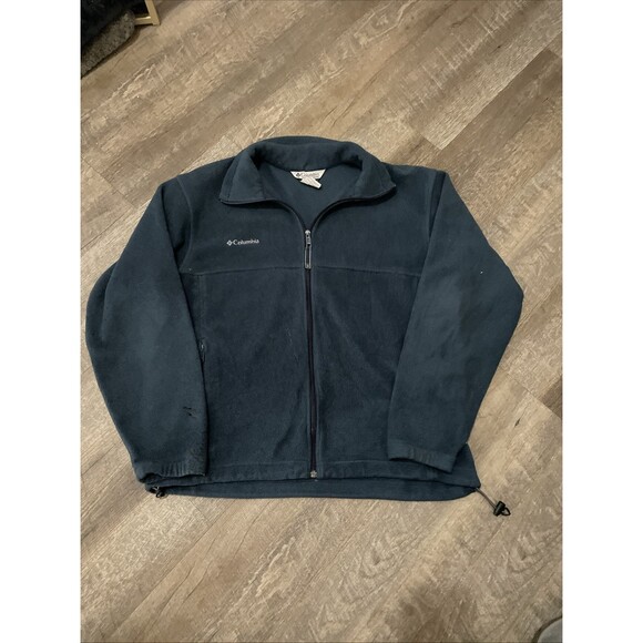 Lot Of 3 Columbia Pullover Sweaters Men’s Large Fleece Black & Blue, Zip Up - Picture 10 of 15